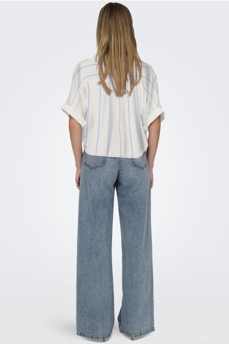 Only onlpaula life s/s tie shirt wvn noo